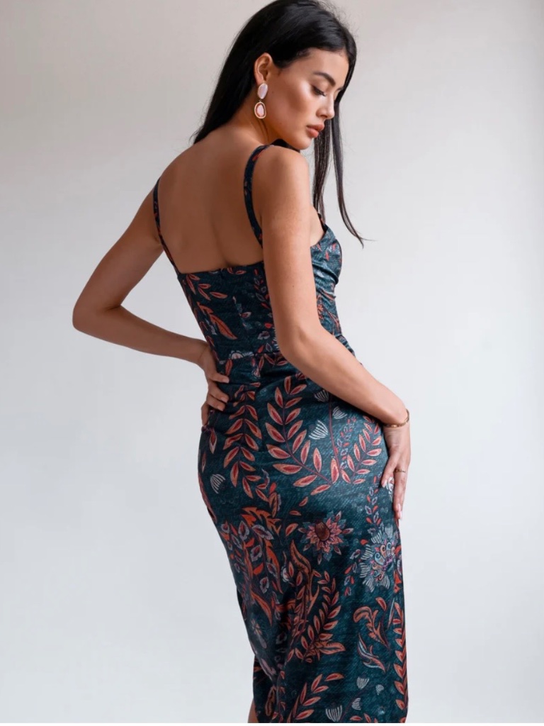 Averie Halley Midi Dress One Of A Kind Women’s Small Nwt — image 6 of 8